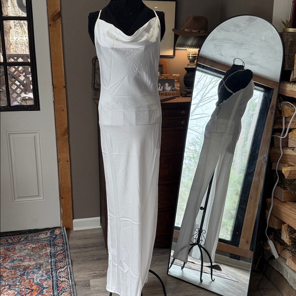 LBLC the label White Satin Slip Dress - Picture 6 of 8